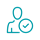 person with check mark icon