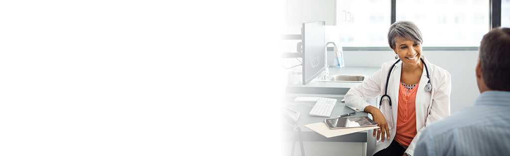 provider sitting at computer